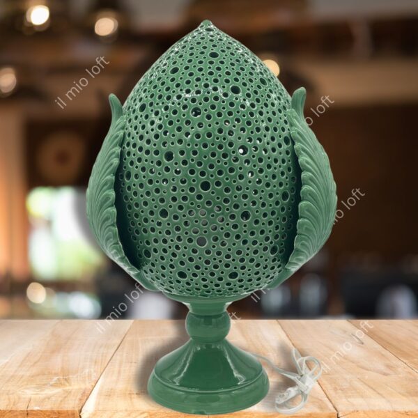 Lampada forma pumo pugliese verde altezza cm 60